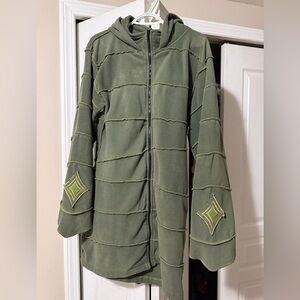 Elf/fairy Green Hooded Sweater/Jacket Size L